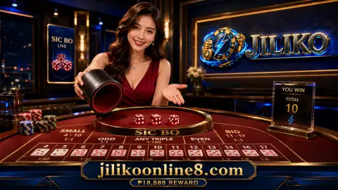 JILIKO live casino roulette wheel with surrounding table and chip details