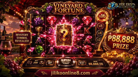 JILIKO slot artwork with bright prize-wheel styling, coins and gemstone-like highlights