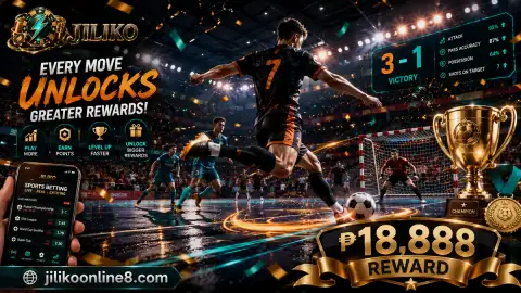 JILIKO Sports basketball-night scene with electric arena lighting and mobile-focused event atmosphere
